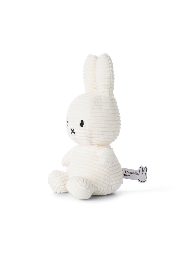 Miffy aus Cord sitzend Farbe Offwhite 23 cm