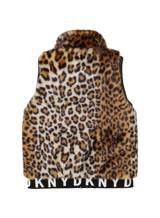 DKNY KIDS Weste Wendeweste Leoprint