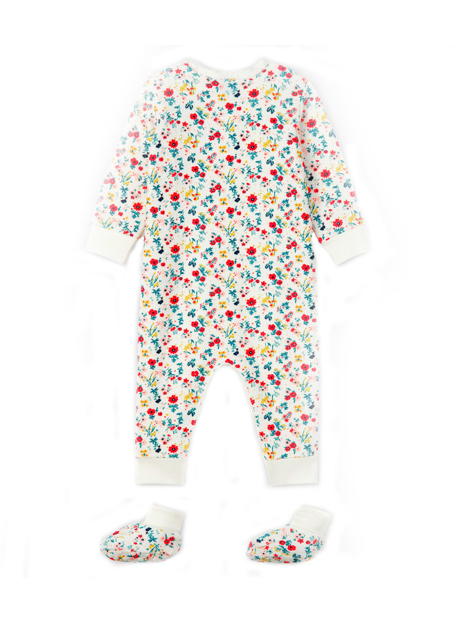 Petit Bateau Anzug mit Schühchen Frottee