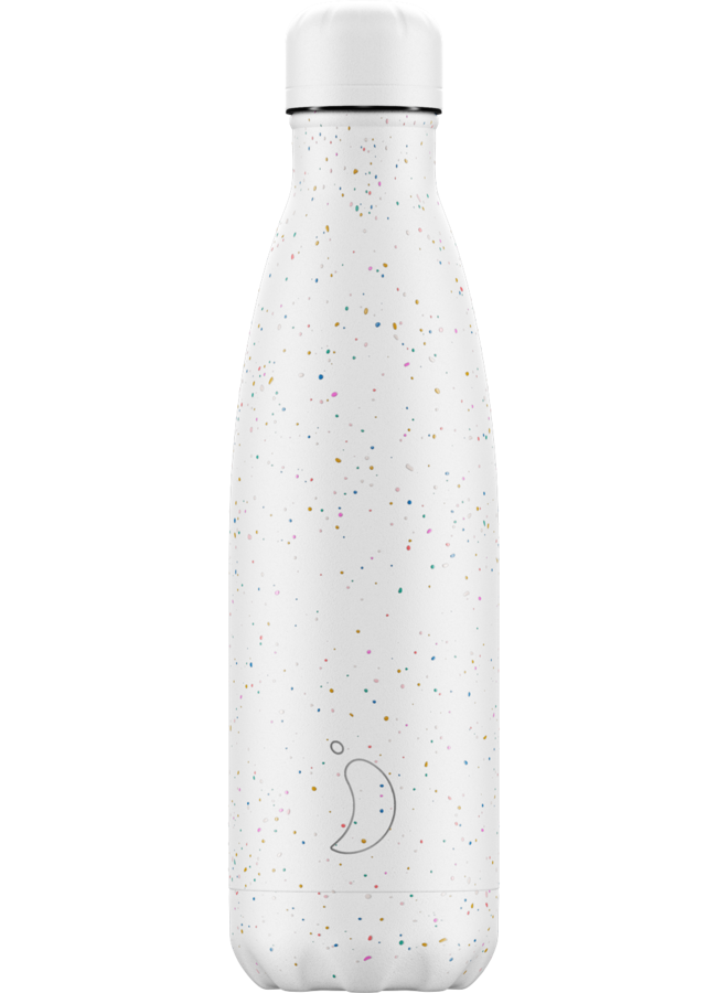 Chilly's Trinkflasche Spreckle Edition - White /Weiß  500ml