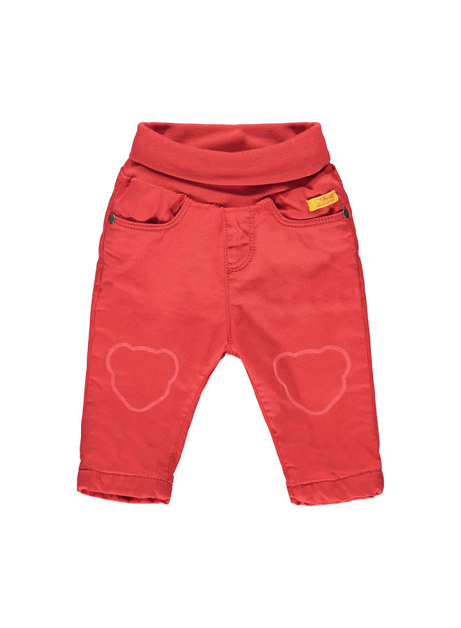 Steiff Baby Hose rot mit Teddy Knieschonern