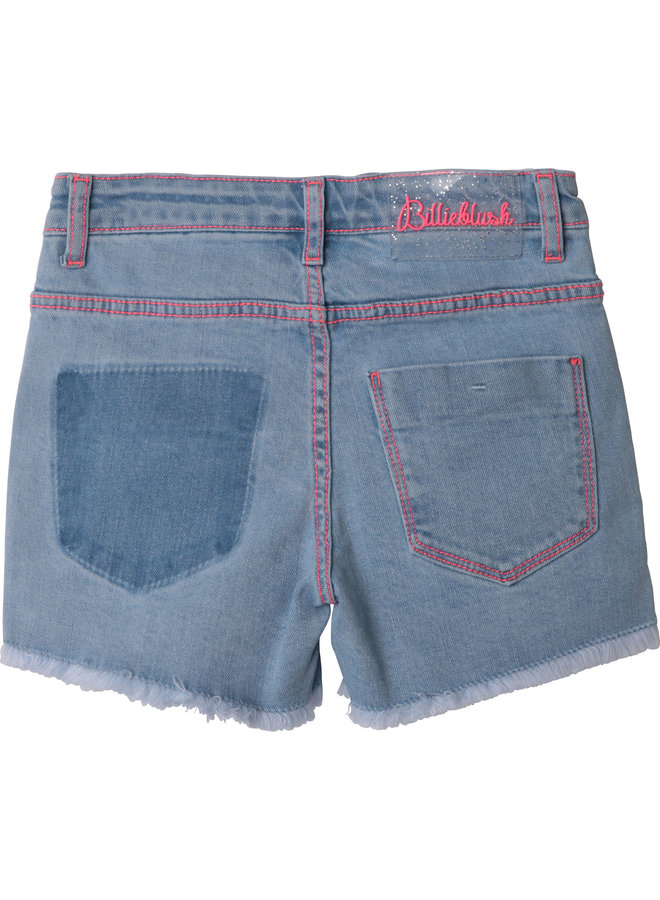 Billieblush Bi Material Jeans Shorts hellblau