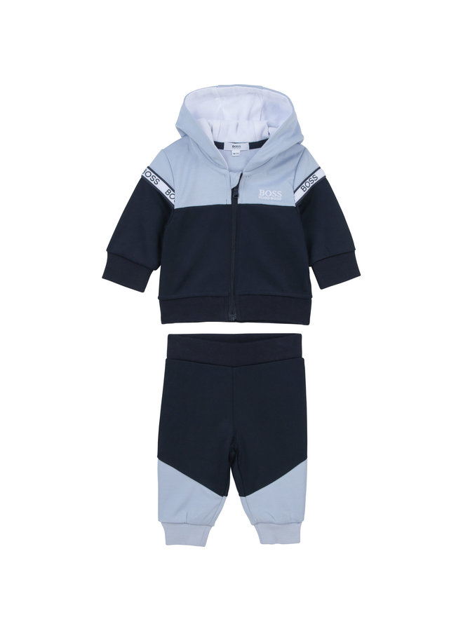 BOSS Baby Jogginganzug marine hellblau mit Logodetails