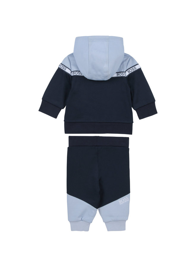 BOSS Baby Jogginganzug marine hellblau mit Logodetails