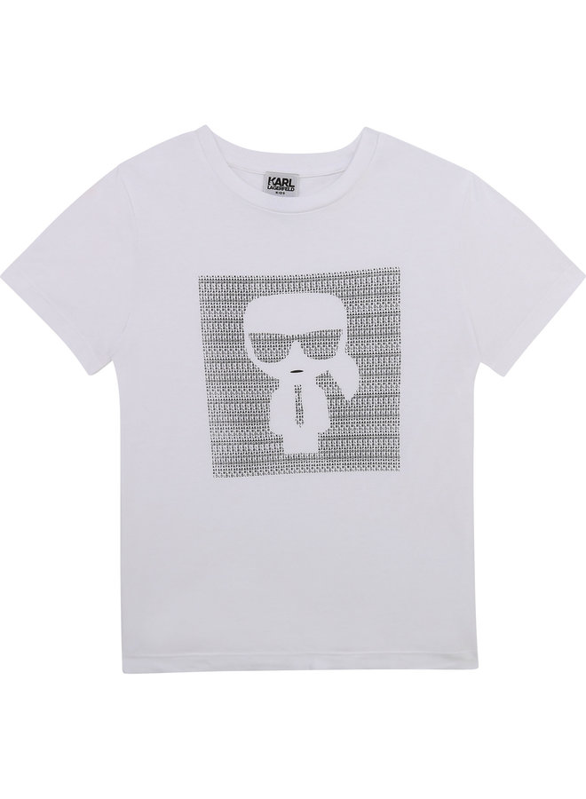 KARL LAGERFELD KIDS T-Shirt weiß ikonisch