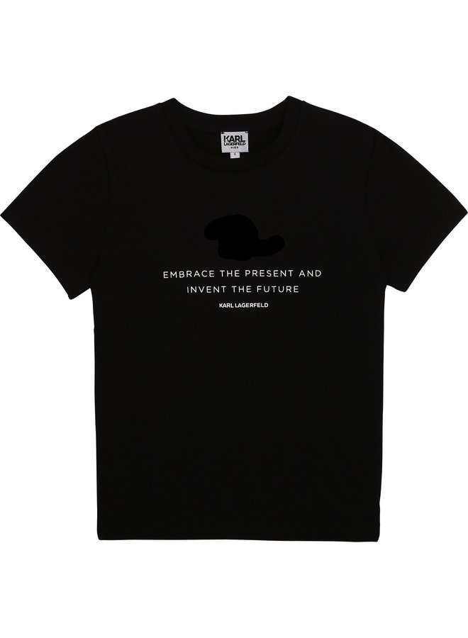 KARL LAGERFELD KIDS T-Shirt schwarz mit Spruch