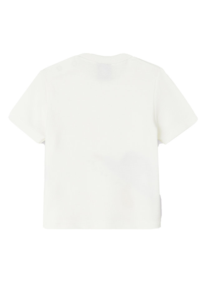 Betit Bateau T-Shirt creme mit großem Möwen Print