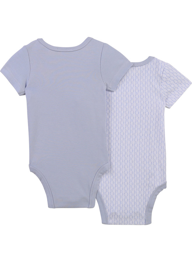 HUGO BOSS 2 er Set Baby Bodies hellblau