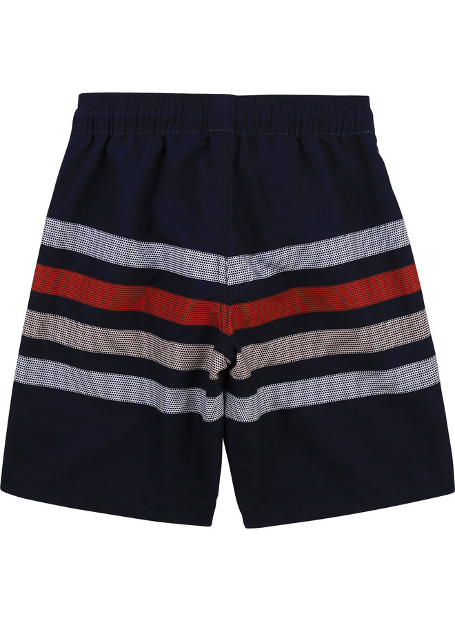 HUGO BOSS Surfershorts marine mit Streifen und Logo