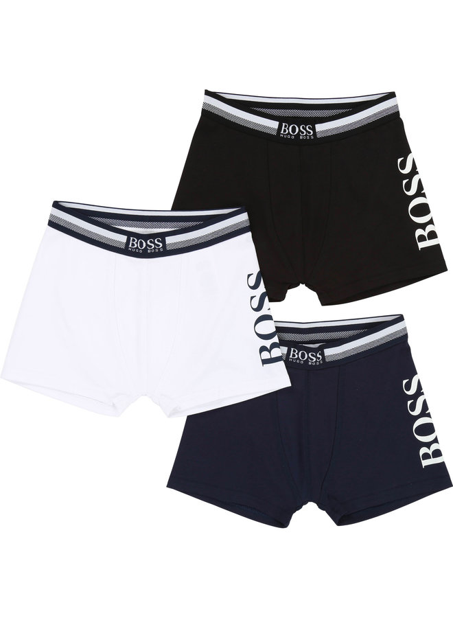 HUGO BOSS Boxer Shorts Set 3er Pack Kidsmit Logodetails