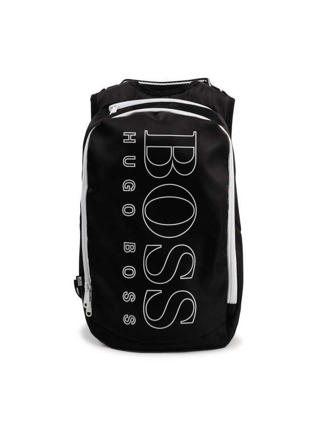 HUGO BOSS KIDS MINI MERucksack zweifarbig mit großem Logo