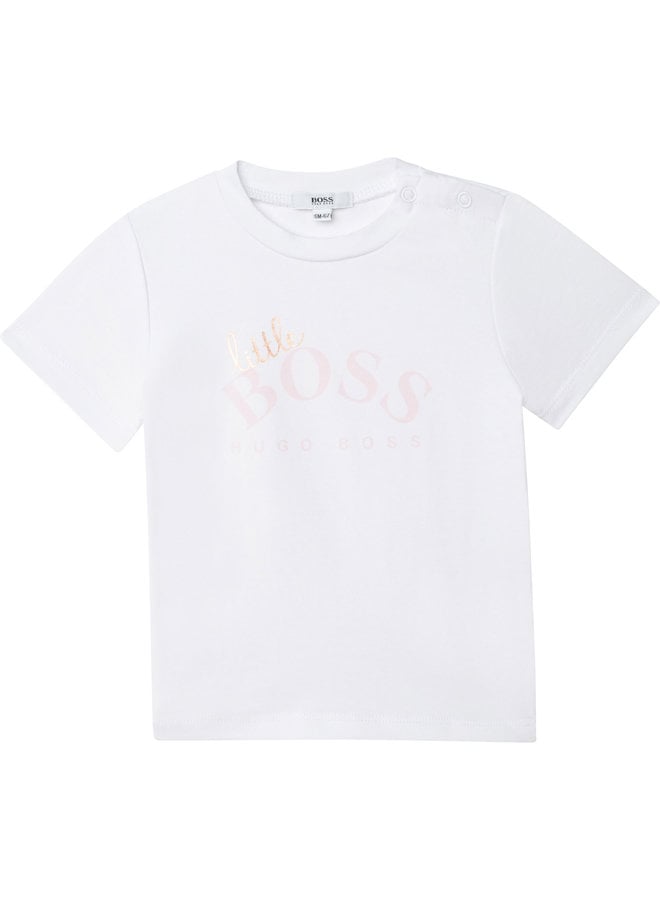 HUGO BOSS Baby T-Shirt weiß LOGO