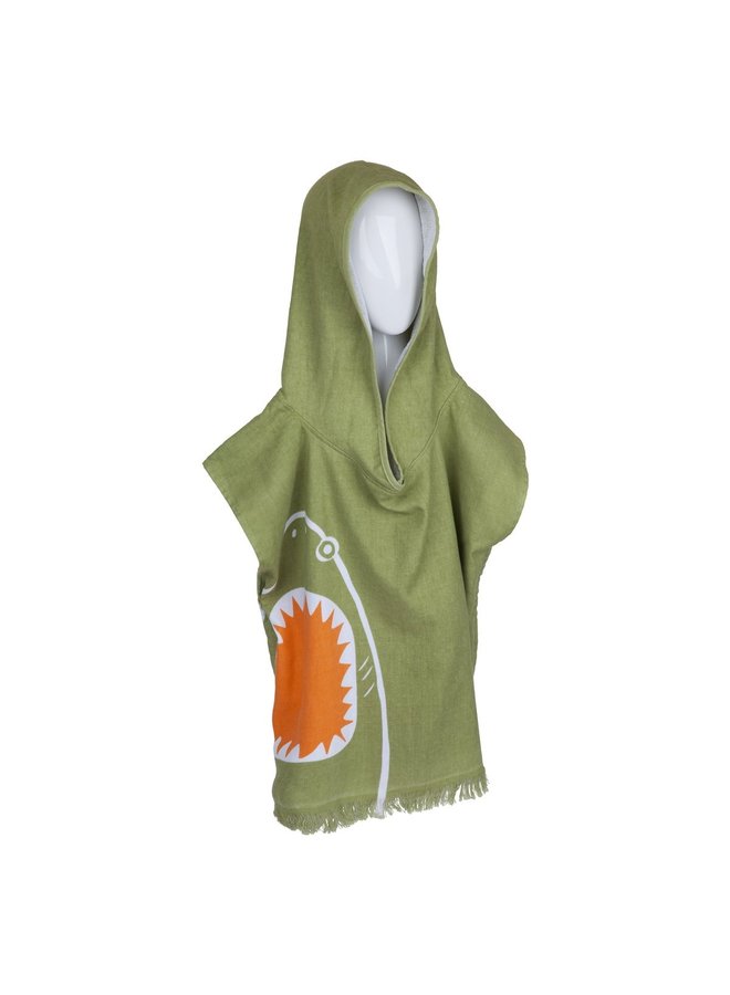 SUNNYLIFE Badeponcho mit Kapuze Hai shark attack