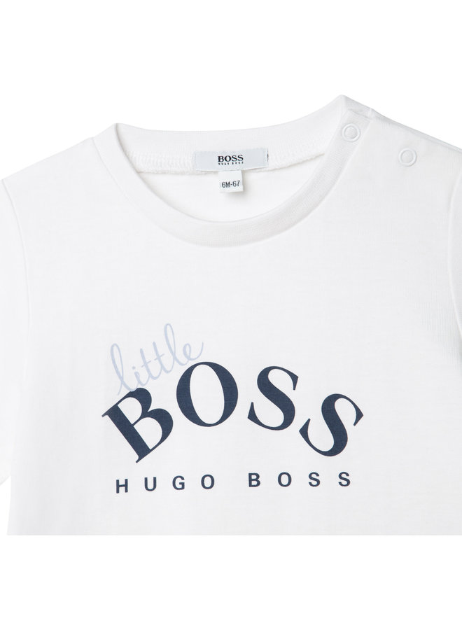 HUGO BOSS Baby T-Shirt Logo Little Boss navy 3-18 Monate