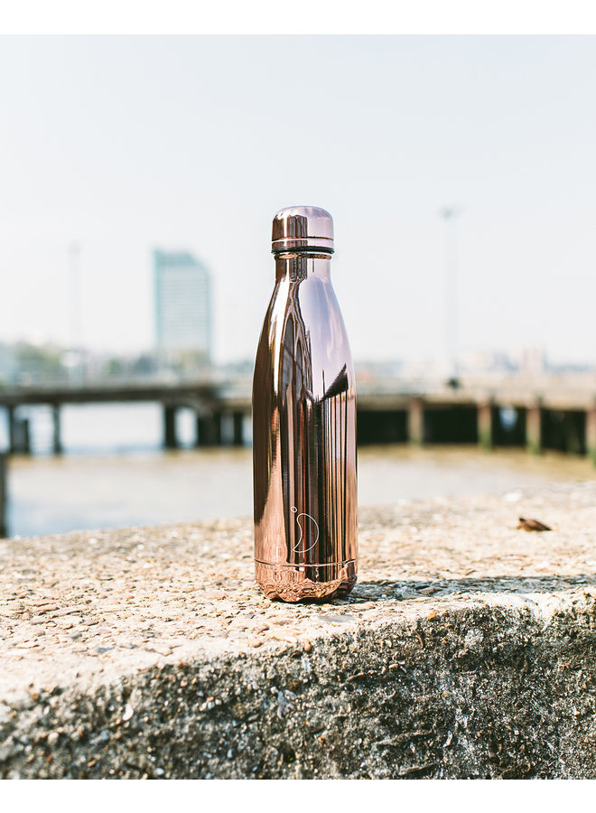 Chilly's Trinkflasche Chrome Rosegold 500ml