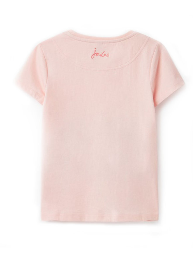 TOM JOULE T-Shirt Astra Pinguine Pailletten rosa