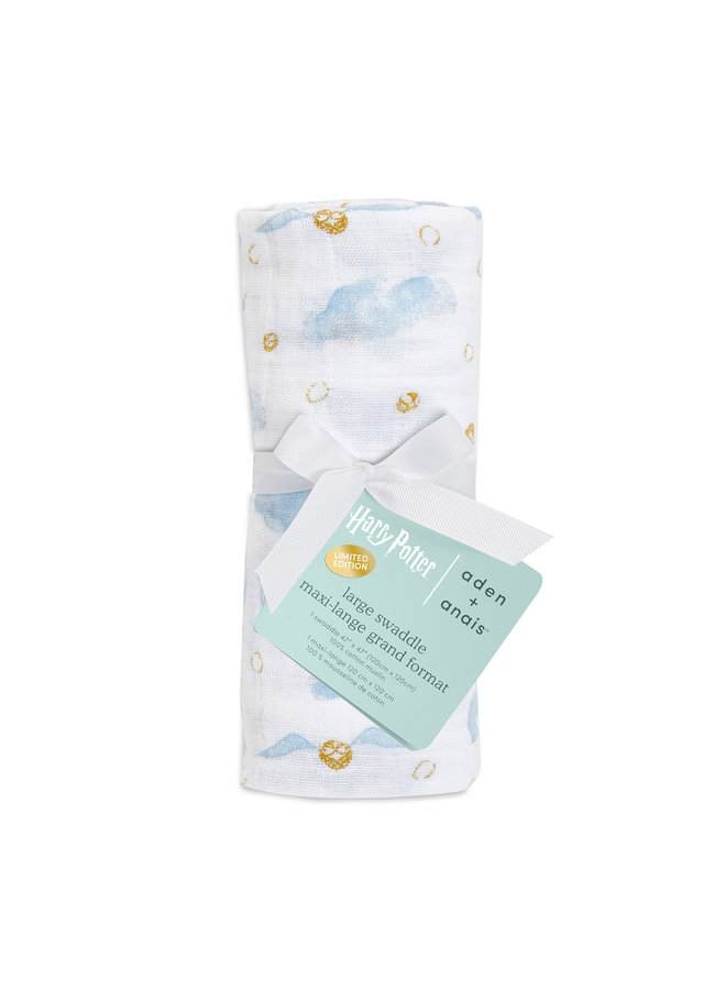 aden + anais Pucktuch single Swaddle Harry Potter - snitch / Schnatz