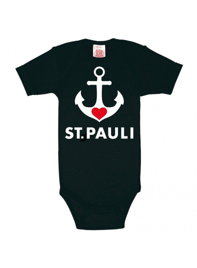 LOGOSHIRT Baby Body St.Pauli schwarz