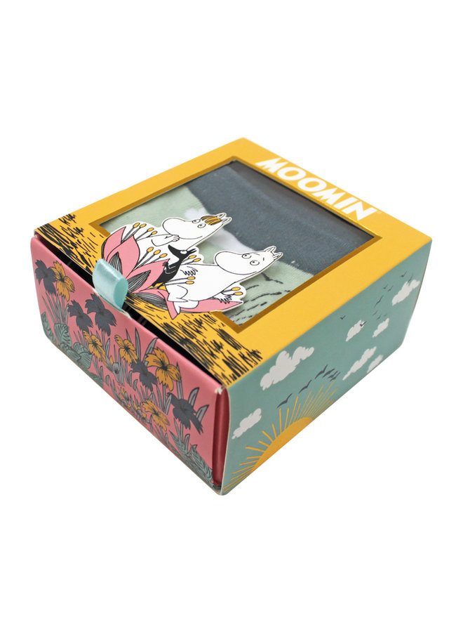 House of Disaster Socken Mumin Lotusblumen mit schönem Print