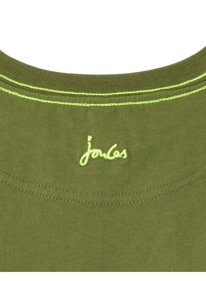 TOM JOULE Langarmshirt Jack Fledermaus oliv