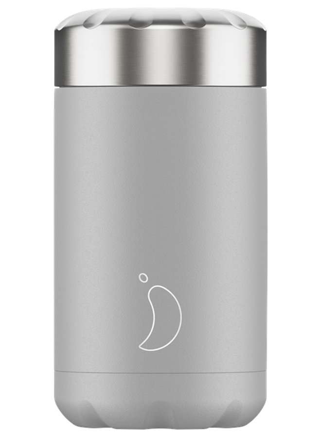Chilly's Thermobehälter wiederverwendbar 500ml Monochrome Edition Light Grey