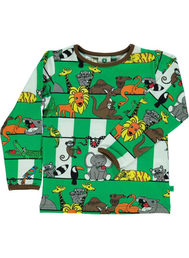 SMAFOLK Langarmshirt Jungle grün