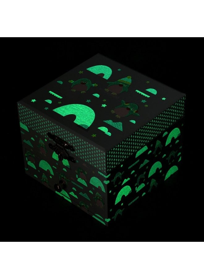 Trousselier Pinguin Glow in the Dark Cube Spieluhr