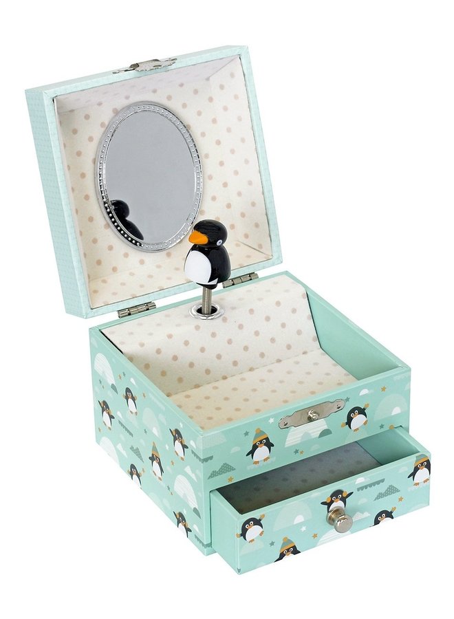 Trousselier Pinguin Glow in the Dark Cube Spieluhr