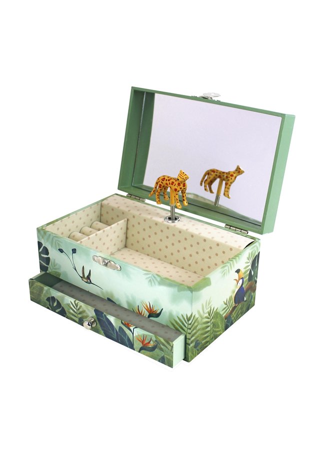 Trousselier Savanne Leopard Musical Schmuckschatulle