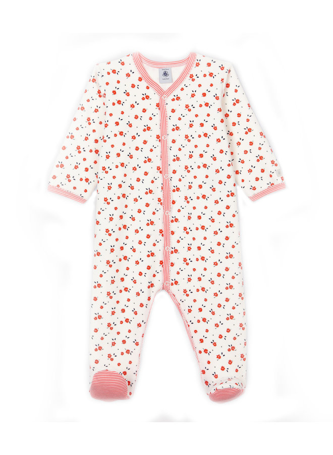 Petit Bateau Nicky Strampler allover Blumen Print