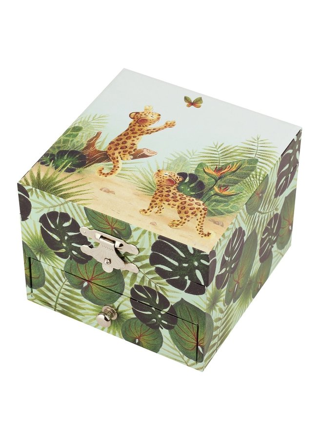 Trousselier Savanne Leopard Musical Cube Spieluhr