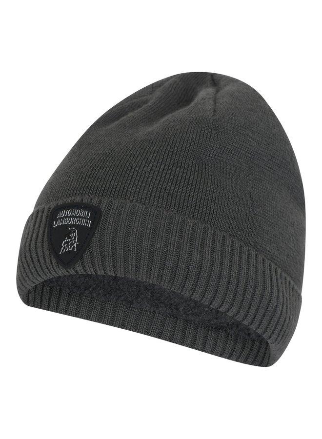 Automobili Lamborghini Mütze Beanie dunkelgrau