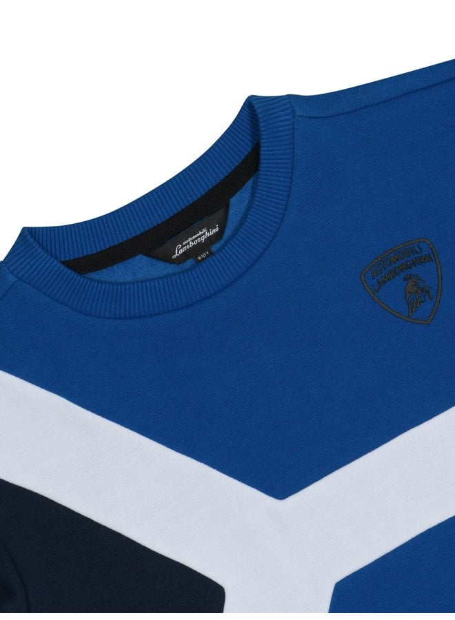 Automobili Lamborghini Sweatshirt Y Shape blau weiß