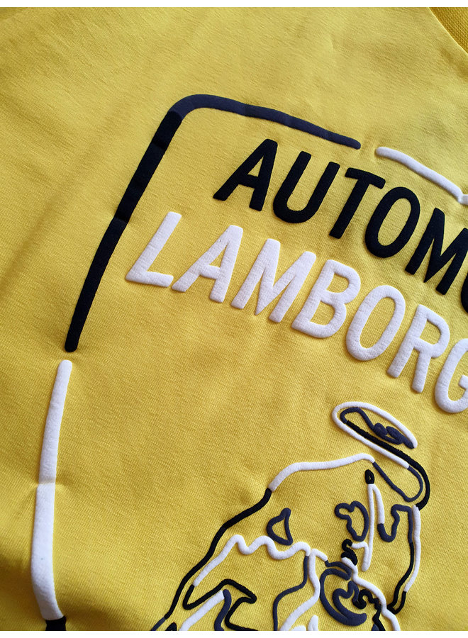 Automobili Lamborghini T-Shirt Logoprint gelb