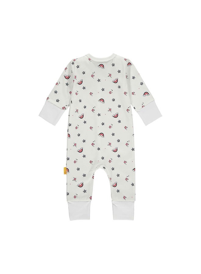 Steiff Baby Strampler cloud dancer creme Regnebogen