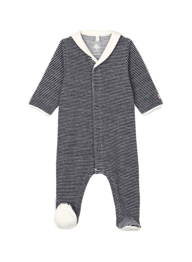 Petit Bateau Nicky Strampler mit Blockstreifen