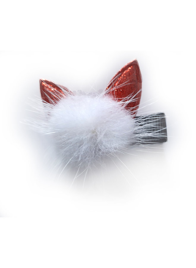 Supersüße Haarspange Flausch Katzenohren handmade