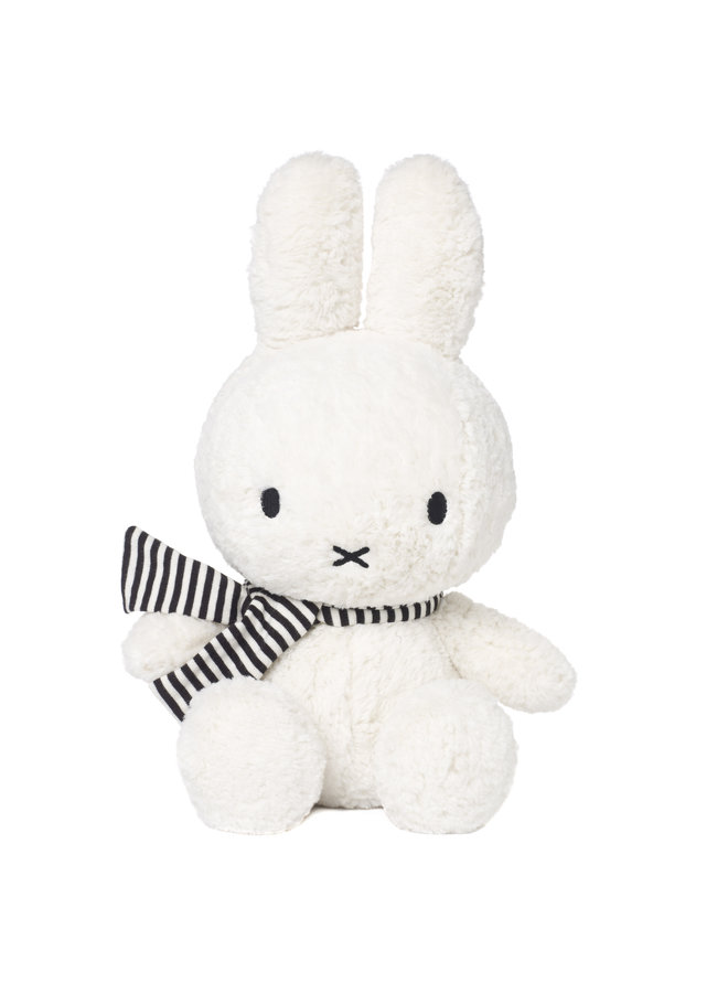 Miffy sitzend mit Schal Farbe Winter Weiß  33 cm