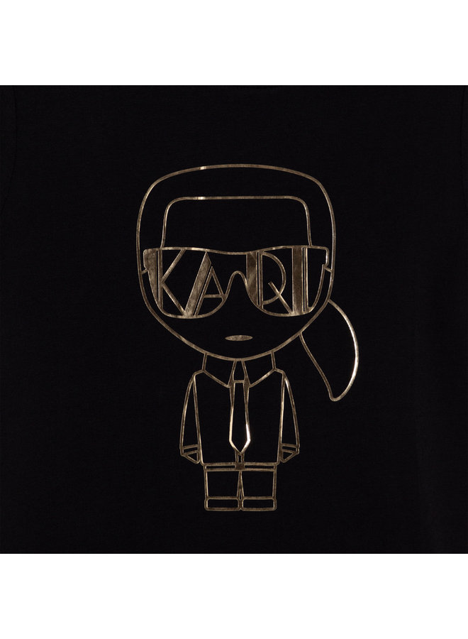 KARL LAGERFELD KIDS T-Shirt schwarz gold iconic Mini Me