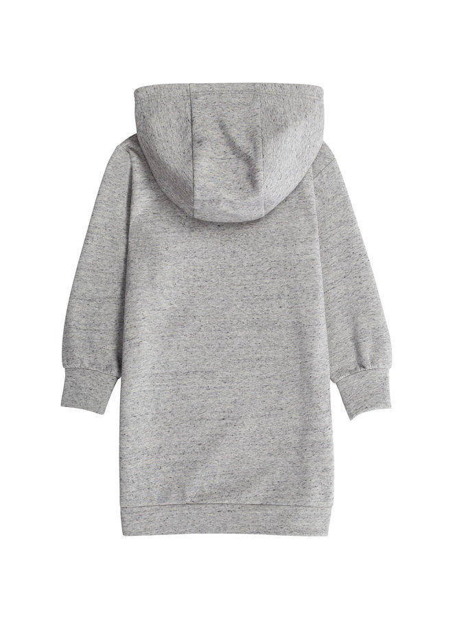 Zadig & Voltaire Hoodie Sweatshirt Kleid Löwe greymelange