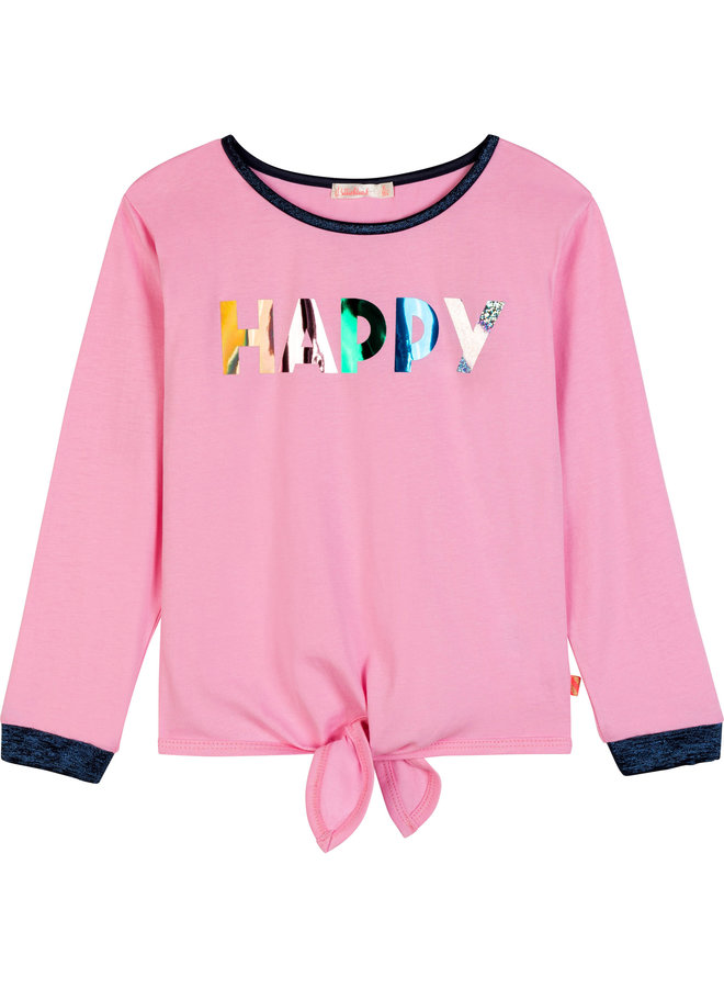 Billieblush Longsleeve HAPPY mit schillerndem Print