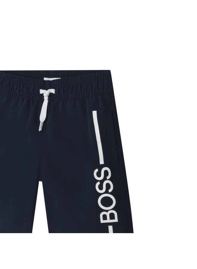 HUGO BOSS Surfershorts navy  mit  Logo