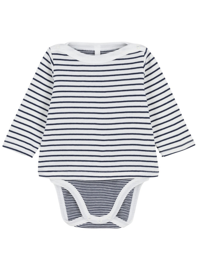 Petit Bateau Baby Body langärmlig Jungen