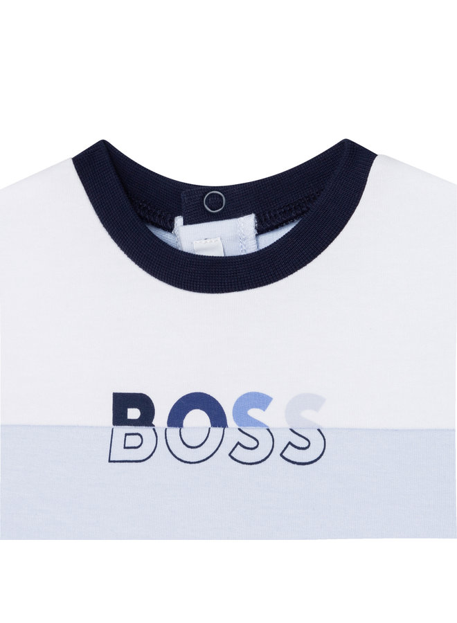 HUGO BOSS edler Baby Spieler himmelblau mit Logo Print