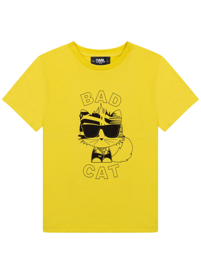 KARL LAGERFELD KIDS T-Shirt Bad Cat Choupette in schwarz