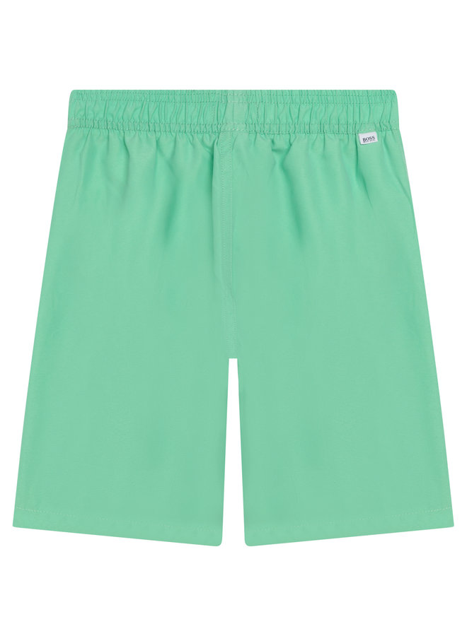 HUGO BOSS Surfershorts grün mit  Logo