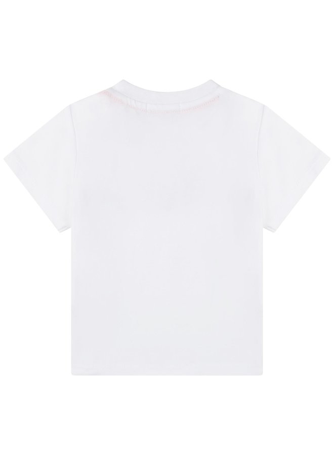 HUGO BOSS Baby Kombination weiß T-shirt und Hose gestreift mit Logo