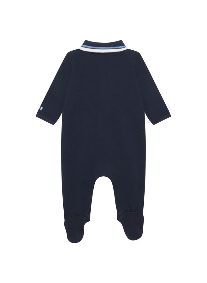 BOSS Baby Schlafanzug marine/navy blau mit Logo Details - Copy