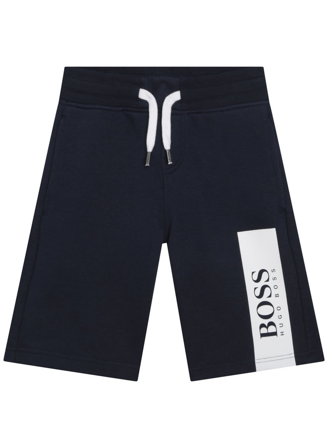 HUGO BOSS french terry Bermuda Shorts marine/navy