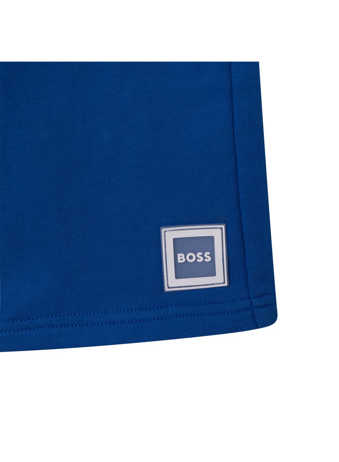 HUGO BOSS Bermuda Shorts blau electric blue mit Reißverschluss